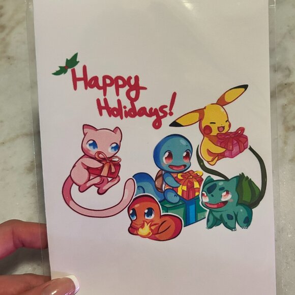 Pokemon Holiday Cards - Picture 1 of 3